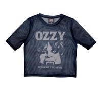 Rock Off officially Licensed Products Ozzy Osbourne Speak of The Devil Mesh Crop Top L