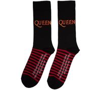 Rock Off officially licensed products Queen Band Logo And Stripes Ankle Socken One Size