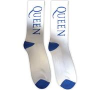 Rock Off officially licensed products Queen Blau Band Logo Ankle Socken One Size