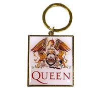 Rock Off officially licensed products Queen Classic Crest Band Logo Schlüsselring Keychain One Size