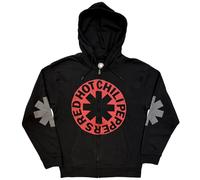 Rock Off officially licensed products Red Hot Chili Peppers Asterisk Circle Zipped Kapuzenpullover S