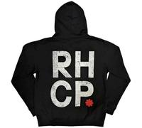 Rock Off officially licensed products Red Hot Chili Peppers Rot Asterisk Zipped Kapuzenpullover S