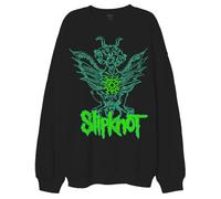 Rock Off officially licensed products Slipknot Grün Demon Oversized Sweatshirt L