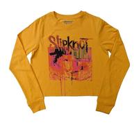 Rock Off officially licensed products Slipknot The End So Far Barcode Long Sleeve Crop Top M