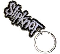Rock Off officially licensed products Slipknot Weiß Logo Schwarz Border Band Logo Schlüsselring Keychain One Size