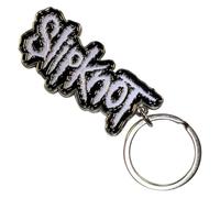 Rock Off officially licensed products Slipknot Weiß Logo Schwarz Border Band Logo Schlüsselring Keychain One Size