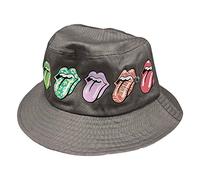 Rock Off officially licensed products The Rolling Stones Bucket Hat Mehrfarbig Tongue Pattern Nue offiziell Unisex Large/X-Large