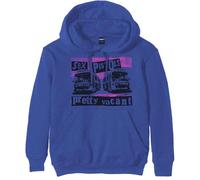 Rock Off officially licensed products The Sex Pistols Unisex Pullover Hoodie: Pretty Vacant Coaches (Blau), Einheitsgröße
