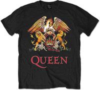 Rock Off Queen Unisex T-Shirt Classic Crest Black (size L)