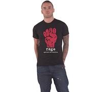 Rock Off Rage Against The Machine 'Red Fist' (schwarz) T-Shirt, Schwarz , XXL