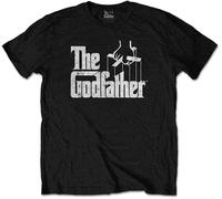 The Godfather T-Shirt Movie Logo Weiß Neu Offiziell Herren Schwarz Größe M