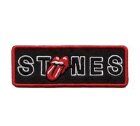 Rock Off The Rolling Stones Standard Patch: Border No Filter Licks Offizieller gewebter Aufnäher, Einheitsgröße