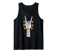 Rock On Skelett Hand Gitarre Geschenke Herren Graphic Tee Rock Band Tank Top
