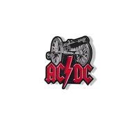 Rock Patch - AC/DC-inspirierter Cannon Aufnäher zum Aufbügeln, Bestickt, Applikation
