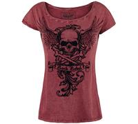 Rock Rebel by EMP All In The Mind T-Shirt bordeaux in S
