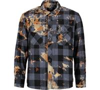 Rock Rebel by EMP Bleach it Out Flanellhemd blau schwarz in M