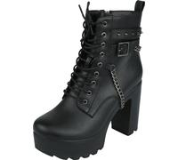 Rock Rebel by EMP Boots With Belts And Chains High Heel schwarz in EU39