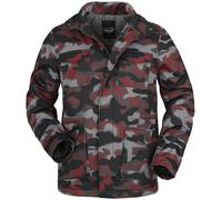 Rock Rebel by EMP Herren camouflage Übergangsjacke in rot-schwarz L