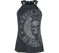 Rock Rebel by EMP Top mit Print und Ösen Rock Rebel Neckholder schwarz in M