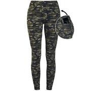 Rock Rebel by EMP Damen Olivfarbene Camo-Leggings mit seitlichen Taschen 3XL