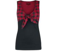 Rock Rebel by EMP She's Deadly Top schwarz rot in XXL