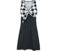 Rock Rebel by EMP Kleid im Rockabella-Look Kurzes Kleid schwarz weiß in XXL