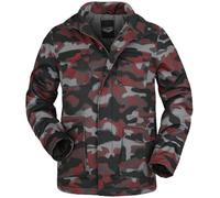 Rock Rebel by EMP Herren camouflage Übergangsjacke in rot-schwarz XL
