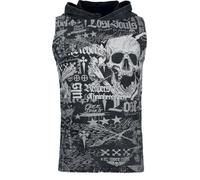 Rock Rebel by EMP Herren dunkelgraues Tank-Top mit Skull Frontprint M