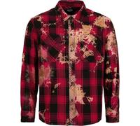 Rock Rebel by EMP Bleach it Out Flanellhemd rot schwarz in XL