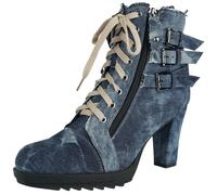 Rock Rebel by EMP Damen blaue High-Heels aus Jeans-Stoff EU39