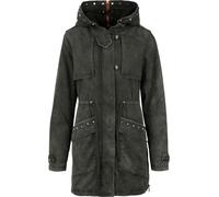 Rock Rebel by EMP Damen graue Übergangsjacke mit Nieten