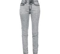 Rock Rebel by EMP Skarlett heavy washed Pinstripe Jeans schwarz in W27L32