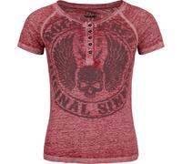 Rock Rebel by EMP Skulls & Details T-Shirt bordeaux in XL