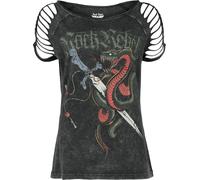Rock Rebel by EMP T-Shirt With Old Skool Print T-Shirt grau in M