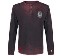 Rock Rebel by EMP Through The Glass Langarmshirt bordeaux in M