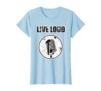 Rock Shirt für Männer und Frauen - Live Loud T-Shirt