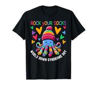 Rock Your Socks Down Syndrome Awareness Day Octopus WDSD T-Shirt