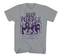 Rockabilia Herren Deep Purple Concert 72 T-Shirt, Grau, Grau, XL