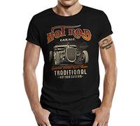 Rockabilly Hot Rod T-Shirt: Traditional Custom L