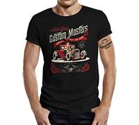 Rockabilly Hotrod Racer T-Shirt: Hot-Rod Shop L