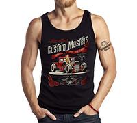 Rockabilly Tank Top Muskel-Shirt: Hot Rod Shop 2XL