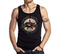 Rockabilly Tank Top Muskel-Shirt: Hot Rod Vintage Racer L
