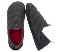 RockDove Herren-Pufflite zweifarbiger gesteppter Loafer-Hausschuh mit Innen-/Außensohle, 43 EU, Dunkelgrau und Rot