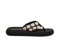 Rocket Dog - "Adios" Gänseblümchen Flipflops für Damen (Schwarz) EU 40,5 / UK 7