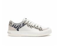 Rocket Dog Cheery Blocked Animal Textil Damen Grau/Weiß Sneaker - EUR 40