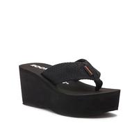 Rocket Dog Crush Comfort Damen-Flip-Flops, Schaumstoff-Plateausohle, Schwarz, 38.5 EU