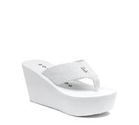 Rocket Dog Damen Diver Comfort-Foam, Wedge-Flip-Flop-Sandalen, Weiss/opulenter Garten, 37.5 EU