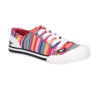 Rocket Dog Damen Sneakers Jazzin Eden Stripe Beach Shoe Non Safety 28707 Red Multi-37