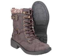 Rocket Dog Damen Stiefel Thunder Galaxy Biker Boot Non Safety 24901 Brown Galaxy-40