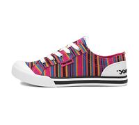 Rocket Dog Jazzin Aloe Damen Multi Stripe Canvas, Mehrfarbig, 5 UK